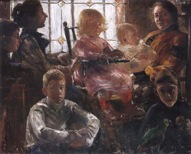 Lovis Corinth The Family of the Painter Fritz Rumpf Sweden oil painting art